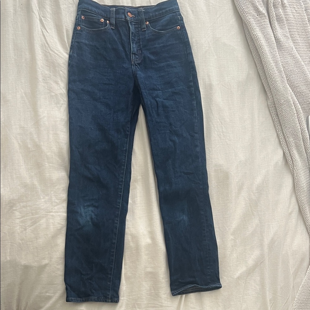 J. Crew Dark Blue Straight Leg Women's Jeans